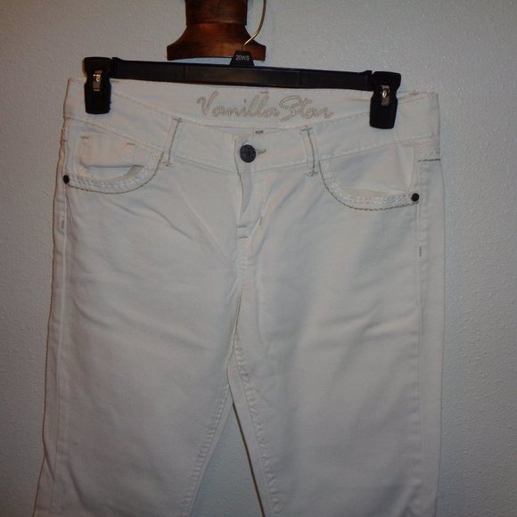 VANILLA Star White Jeans Size 11 - Picture 7 of 10